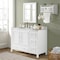Alaterre Furniture Williamsburg 3pc Wooden Bthrm Vanity Set - 48-in. L Vanity, 30-in. L Mirror, 25-in. Wall Shelf, Wht AVAN4800WHBB - alternate 6